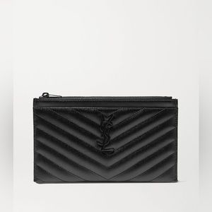 YSL Quilted Leather Clutch
